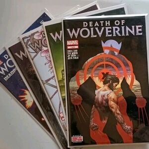 Marvel Death of Wolverine #1 To 4 Death Of Wolverine Deadpool & Captain America